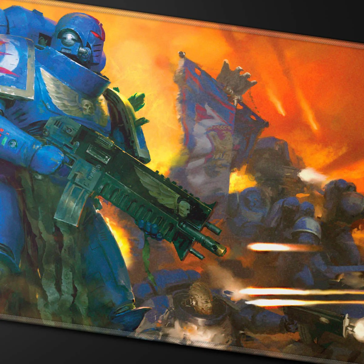 Space Marines - Adeptus Astartes - Stitched Edge Playmat for Warhammer 40,000