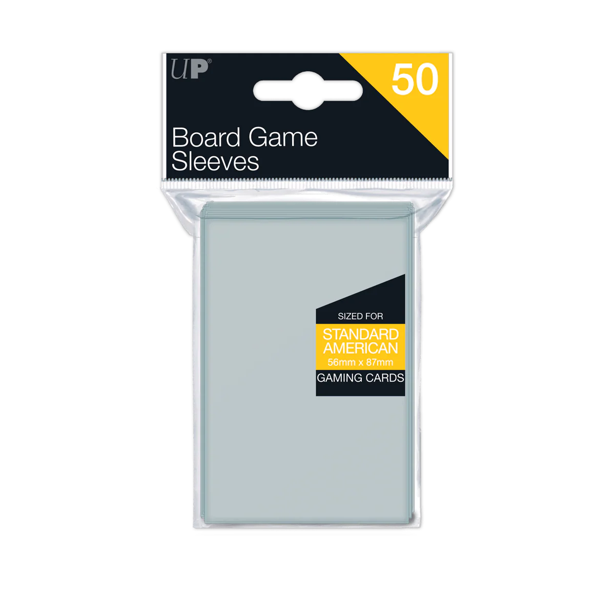 Standard American Board Game Sleeves (50ct) for 56mm x 87mm Cards
