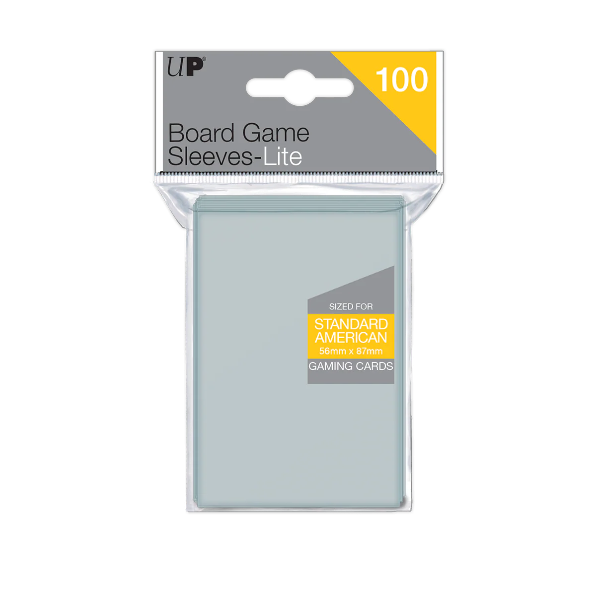 Standard American Lite Board Game Sleeves (100ct) for 56mm x 87mm Cards