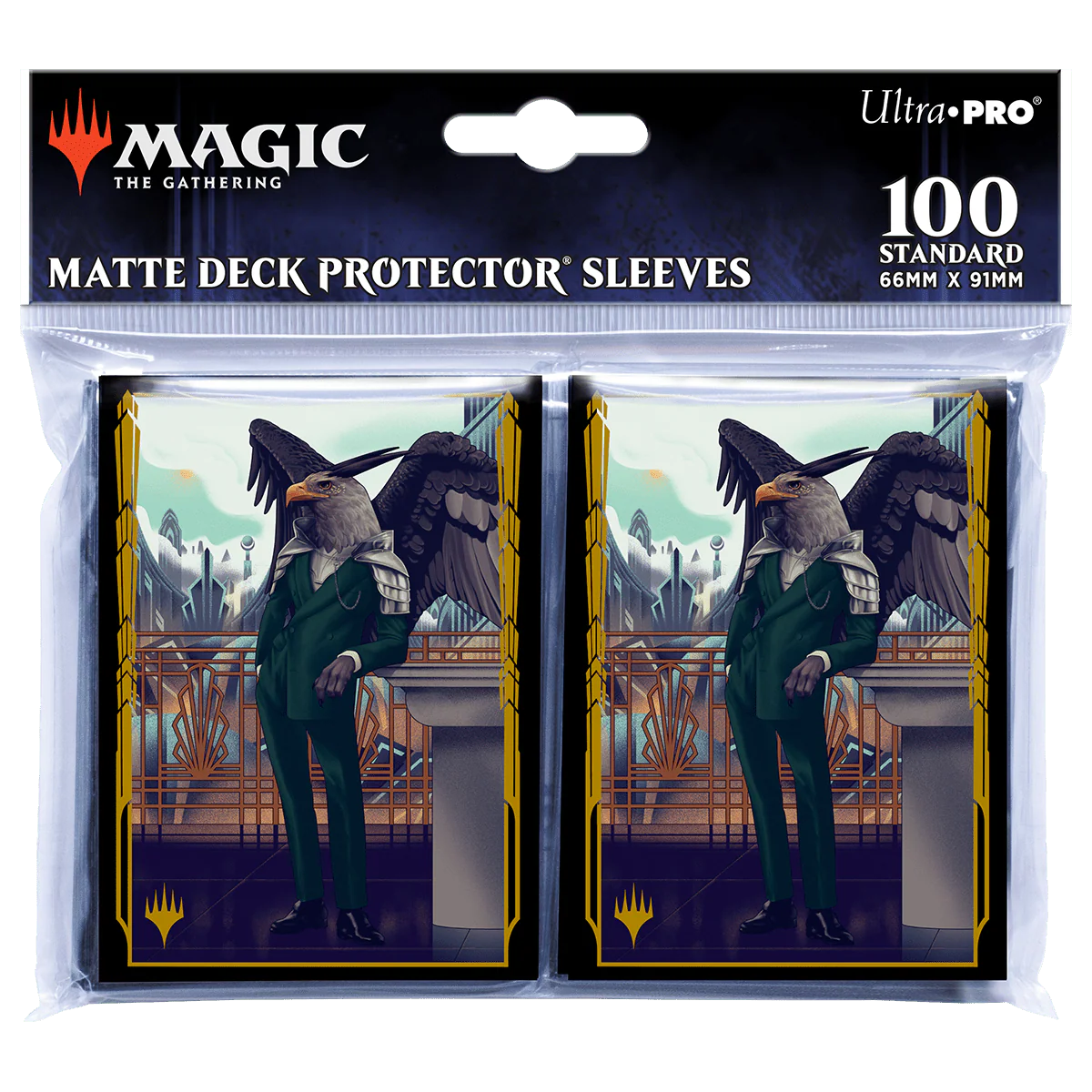 Streets of New Capenna Falco Spara, Pactweaver Standard Protector Sleeves (100ct) for Magic: The Gathering - Image 2