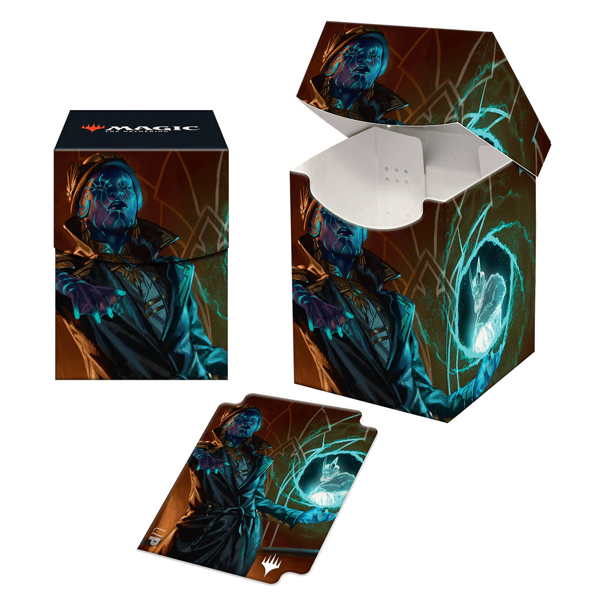 Streets of New Capenna Kamiz, Obscura Spymaster Commander 100+ Deck Box for Magic: The Gathering