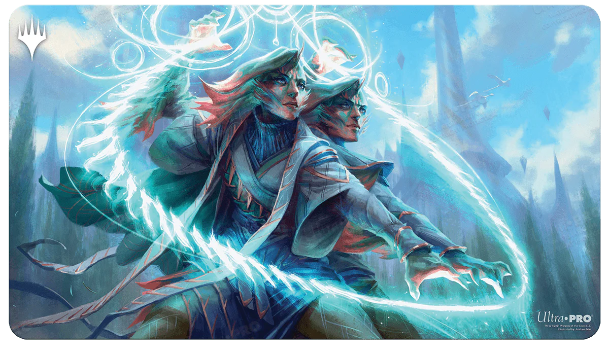 Strixhaven Adrix and Nev, Twincasters Standard Gaming Playmat for Magic: The Gathering