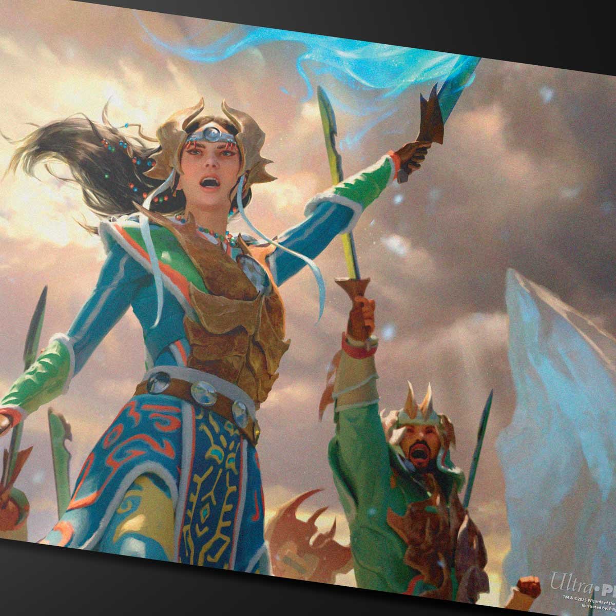 Tarkir Dragonstorm Eshki, Temur’s Roar (Temur Roar Commander Deck) Playmat for Magic: The Gathering - Image 2