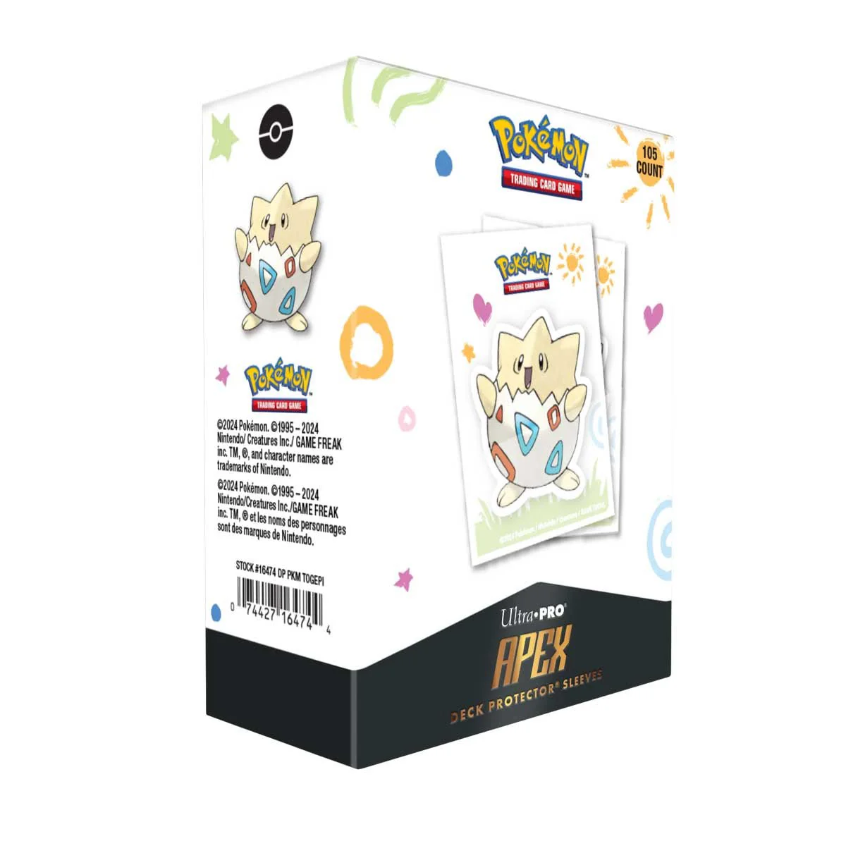Pokémon Togepi 105ct APEX DECK PROTECTOR® Sleeves - Image 3