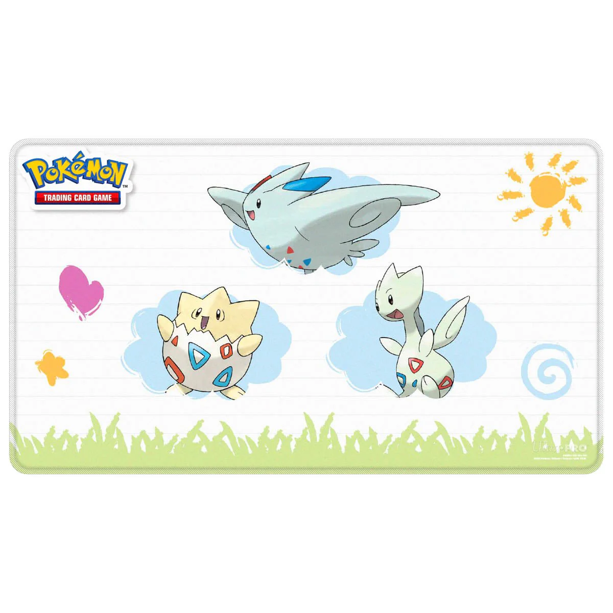 Togepi Evolutions Stitched Playmat for Pokémon