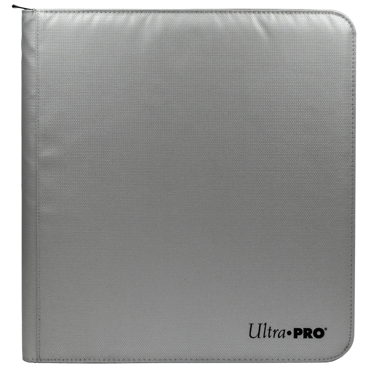 Ultra PRO 12-Pocket Zippered PRO-BINDER®: Silver Made With Fire Resistant Materials