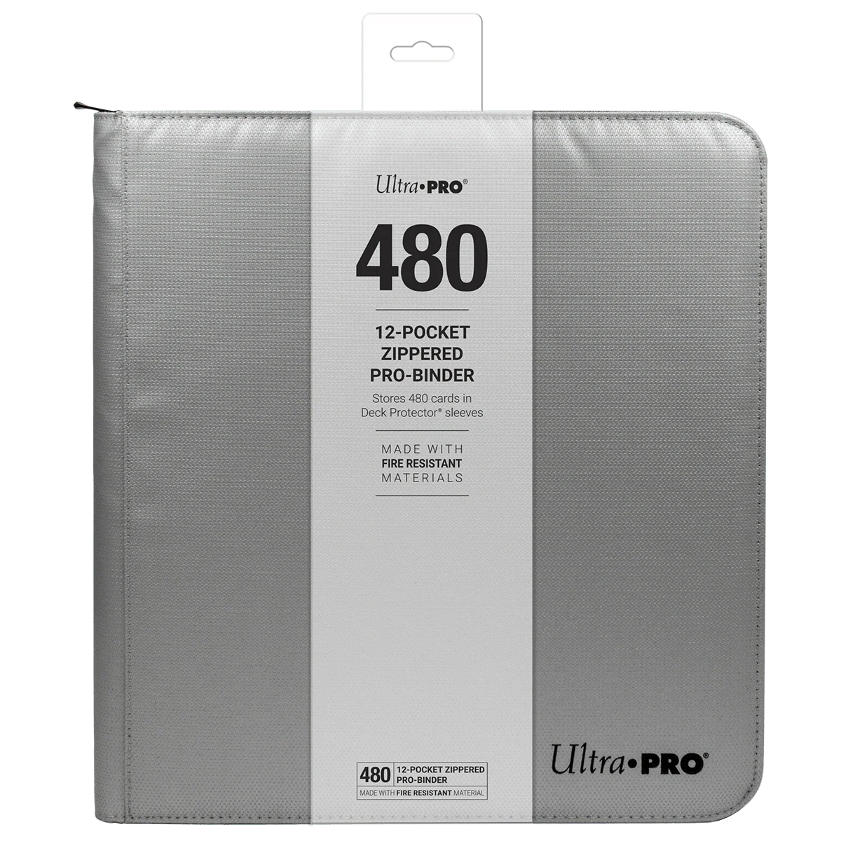 Ultra PRO 12-Pocket Zippered PRO-BINDER®: Silver Made With Fire Resistant Materials - Image 7