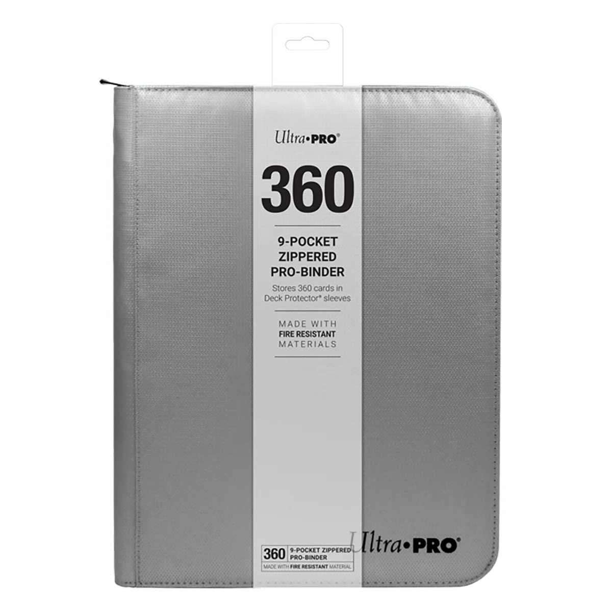 Ultra PRO 9-Pocket Zippered PRO-BINDER®: Silver Made With Fire Resistant Materials - Image 7