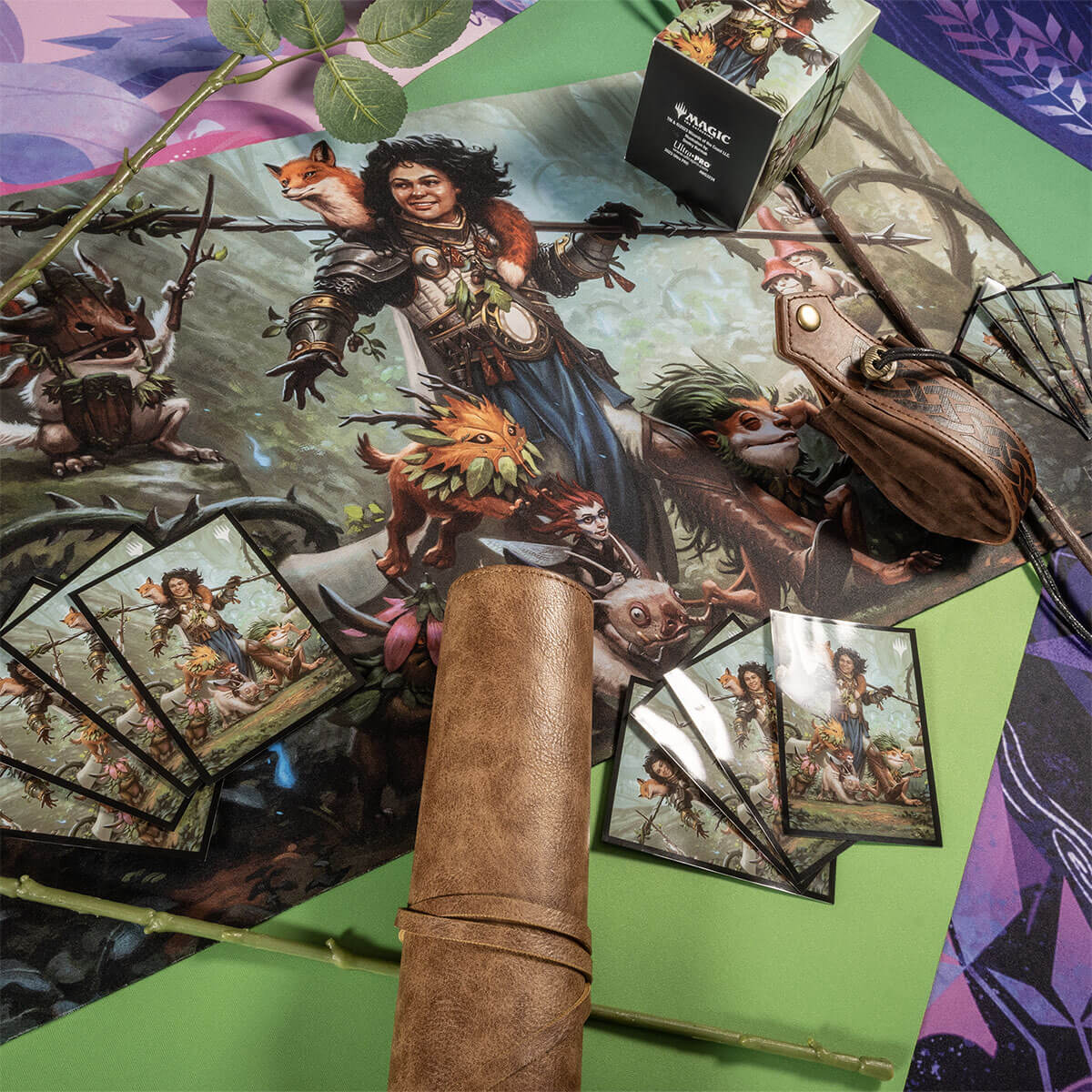 Wilds of Eldraine Ellivere of the Wild Court Standard Gaming Playmat for Magic: The Gathering - Image 2